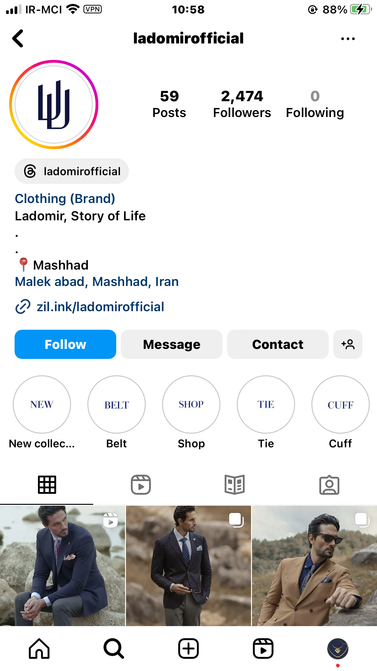 لادومیر instagram prpfile